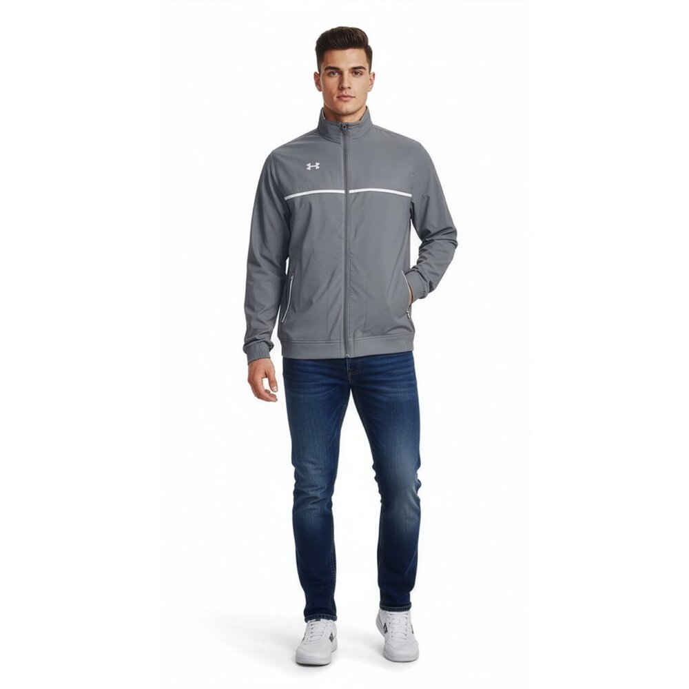Under Armour Men’s Jacket All Seasons Gear Steel Reflective Logo Loose Fit 3XLT
